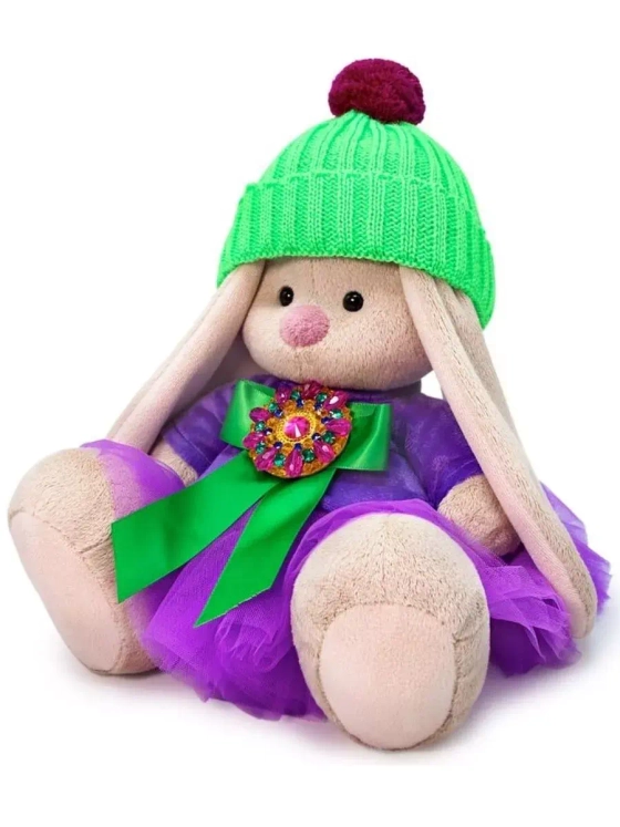 Мягкая игрушка Зайка Ми Пурпурный 18 см SidS-412