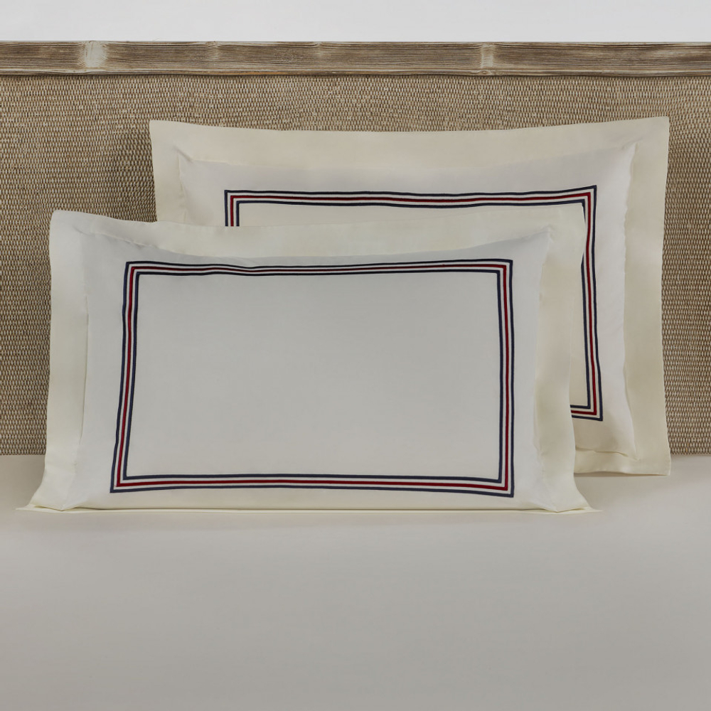 Наволочки декоративные 2шт 50х70 Casual Avenue Toscana ivory-deep blue-red wine-deep blue