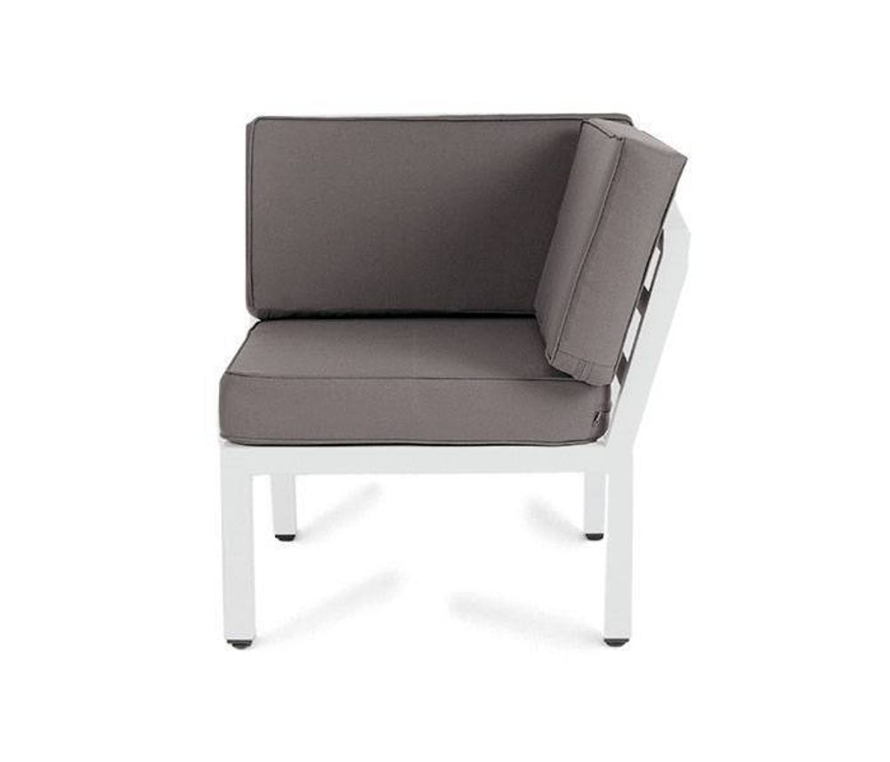 "Глория" модуль диванный угловой, каркас из алюминия