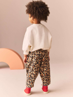 Брюки для девочки Next B20-723, Бежевый, Коричневый