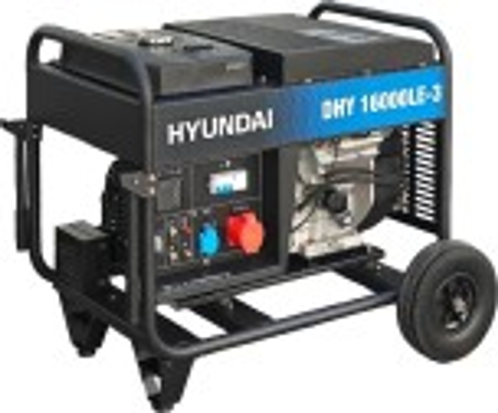 Электростанция дизельная с воздушным охлаждением HYUNDAI DHY 16000LE-3 открытая