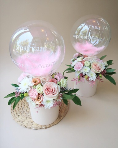 Цветы с мини-баблс