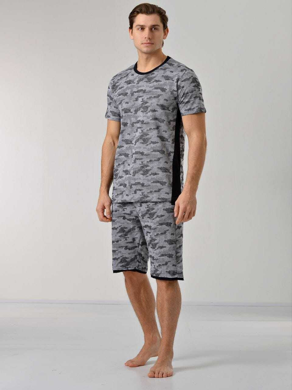 [m]Пижама мужская шорты+футболка 88110