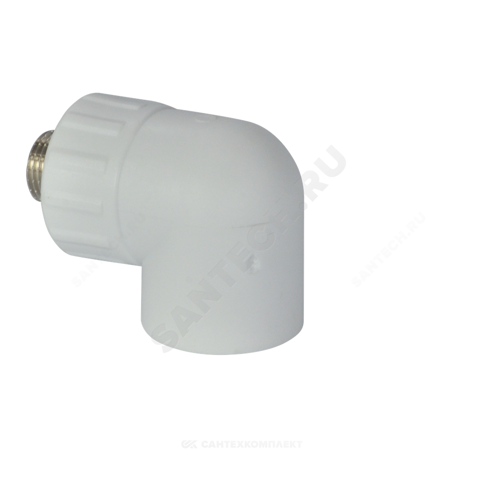Угольник PP-R комбинированный белый Дн 32х1/2" НР RTP (РосТурПласт) 10804