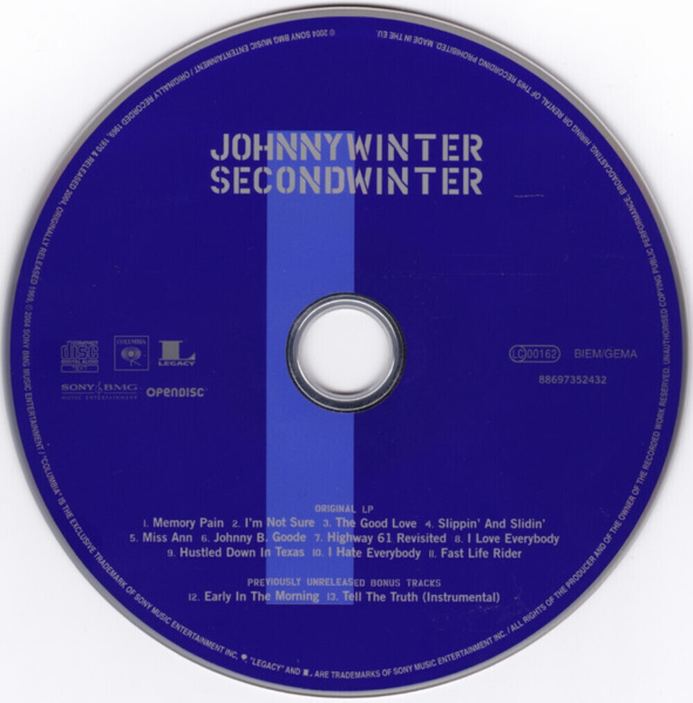 Johnny Winter / Second Winter (2CD)