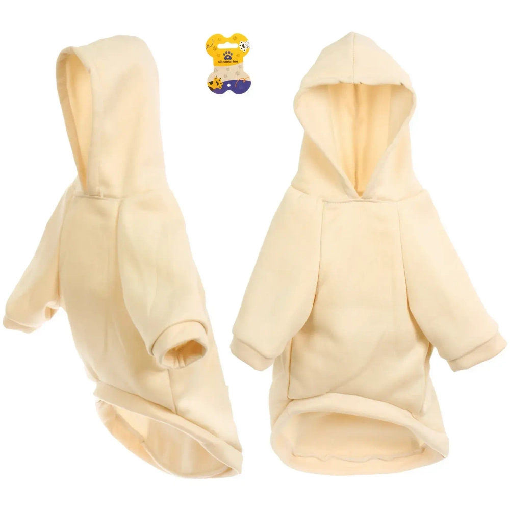 Кофта - толстовка для мелких пород собак «BRO Style», цвет мокко, р 2XL (на флисе)