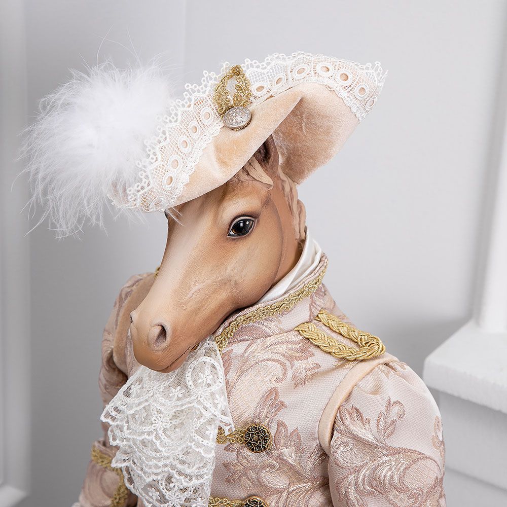 Кукла интерьерная коллекционная Конь Аристократ