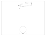 GL1441 WH/FR белый/белый матовый IP20 10W 3000K-6400K 220V 120° D120 H1500 (Без ПДУ)