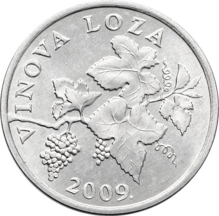 2 липы 2009 Хорватия надпись на хорватском "VINOVA LOZA"