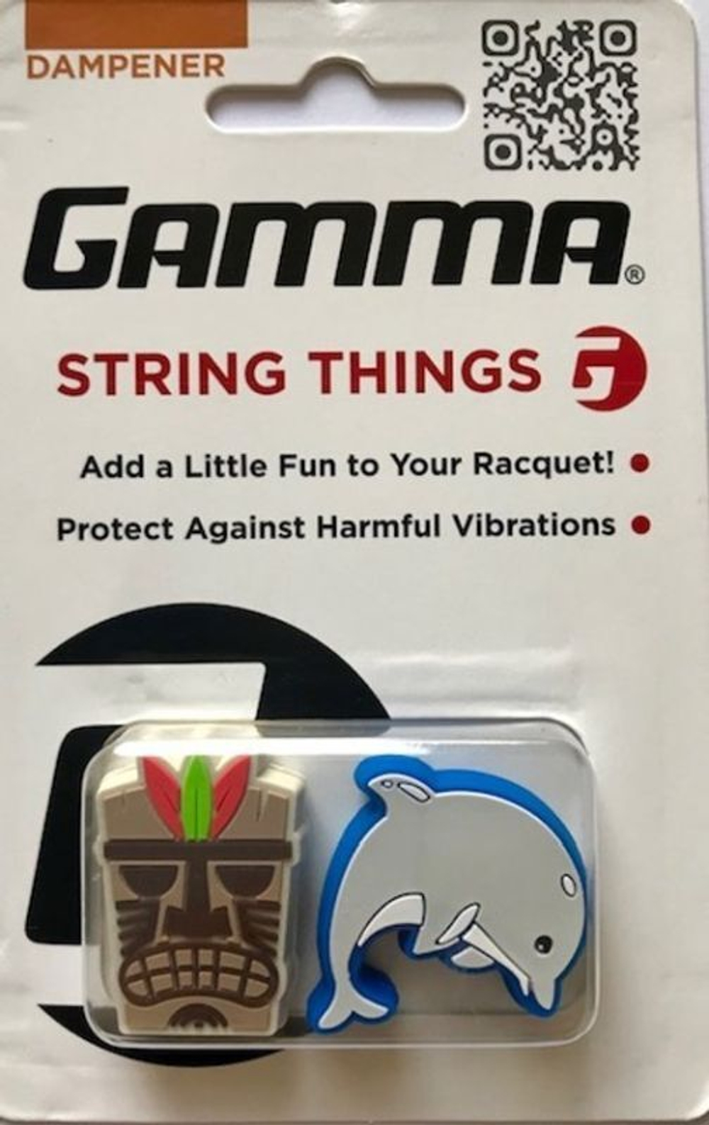 Виброгаситель теннисный Gamma String Things 2P - mask/dolphin