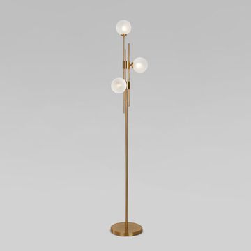 Напольный светильник со стеклянными плафонами 3*G9 01383/3 латунь Volver Eurosvet