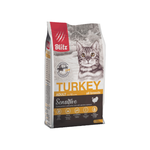Сухой корм для кошек для взрослых кошек Индейка Blitz Sensitive Turkey Adult Cat All Breeds 2кг