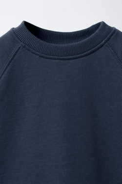 ZARA КОМПЛЕКТ ИЗ ФУТБОЛКИ И ШОРТ, СИНИЙ