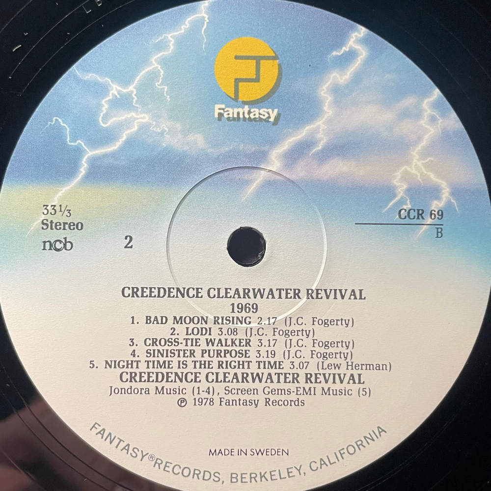 Creedence Clearwater Revival ‎– 1969 2LP (Скандинавия 1978г.)