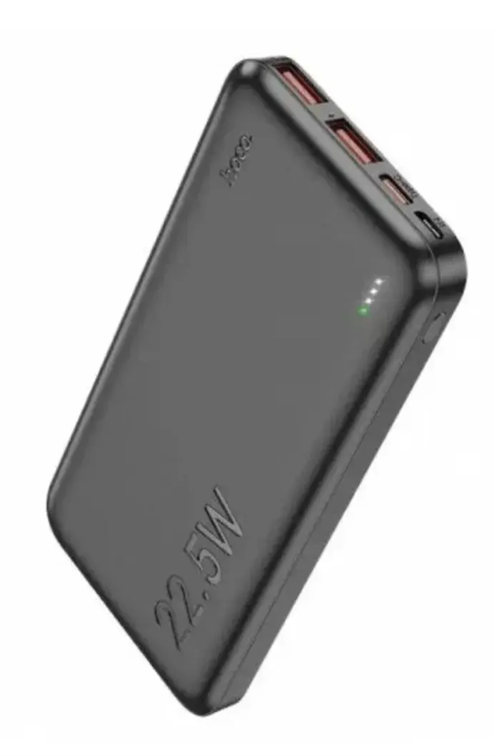Универсальный внешний аккумулятор Hoco J101 Astute 10000mAh 22.5W USBx2/ Micro USB/ Type-C пластик (черный)