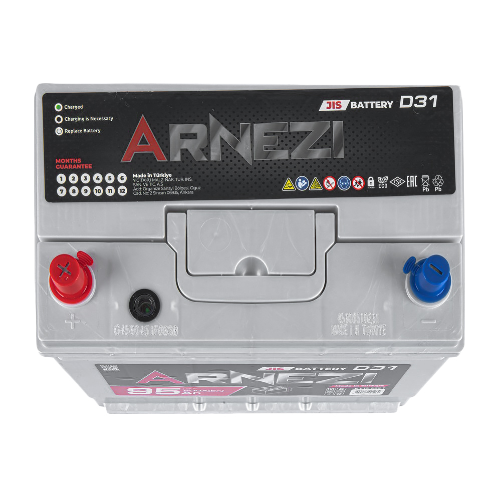 Аккумулятор ARNEZI JIS SMF 95 А/ч прямой L+ 306x176x225 N70 EN 800 А