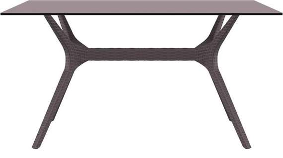 Стол Ibiza Table 140х80 см коричневый