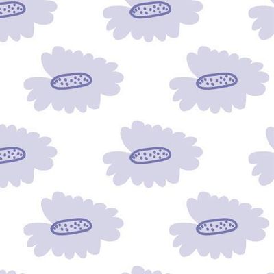 Бесшовный принт c цветами