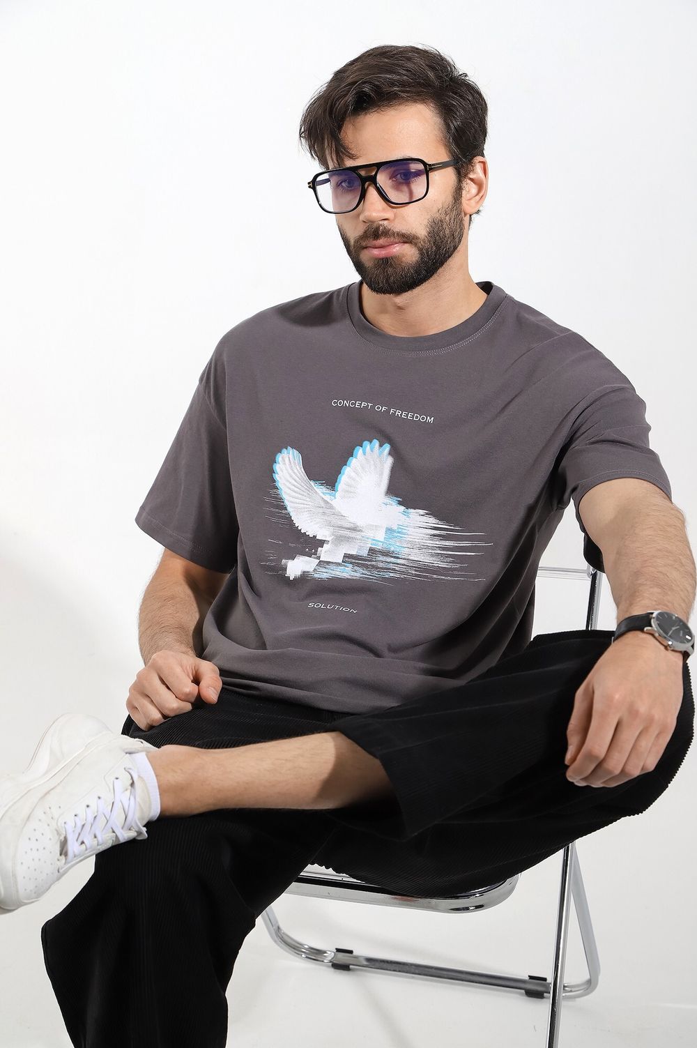 Фуфайка (футболка) мужская Герой-4 Виотекс ГРАФИТОВЫЙ