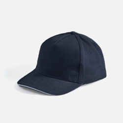 Бейсболка Long Beach, темно-синяя с белым