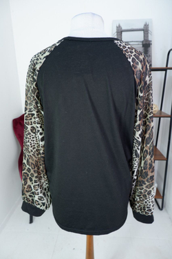 Блузка комбинированная повседневная 52 размер