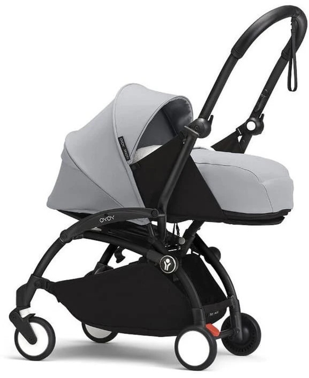 Коляска Stokke YOYO3 Newborn Pack рама чёрная Black 2 в 1 Stone