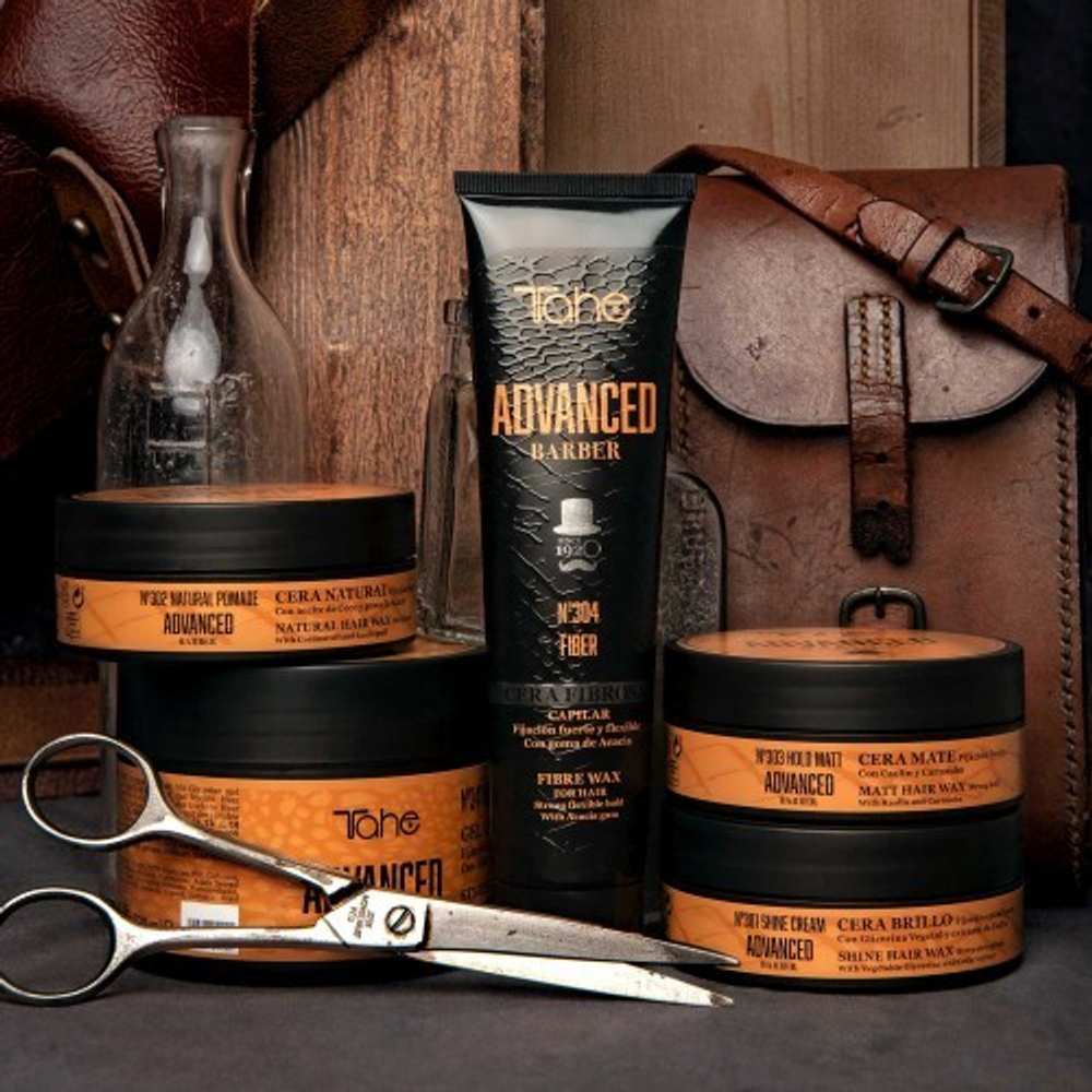 Tahe Мужской волокнистый воск для волос - Nº304 Fiber Advanced Barber, 100 мл