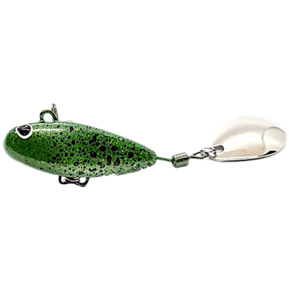 Тейл-спиннер UF Studio Hurricane Long 40мм 32гр Perl Green