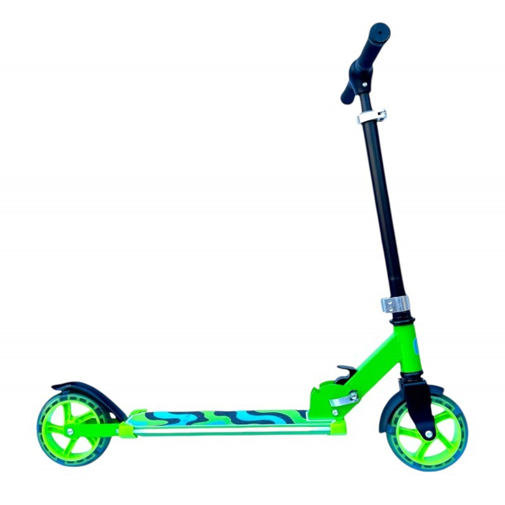 Самокат Flash Neon HT-1080 green (Зеленый)