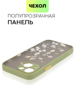 Чехол BROSCORP для Apple iPhone 13 mini оптом (арт. IP13MINI-ST-TPU-KHAKI-PRINT)