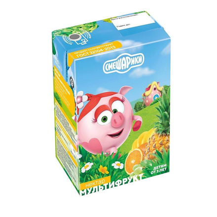 Напиток Смешарики Нектар мультифрукт 200 мл