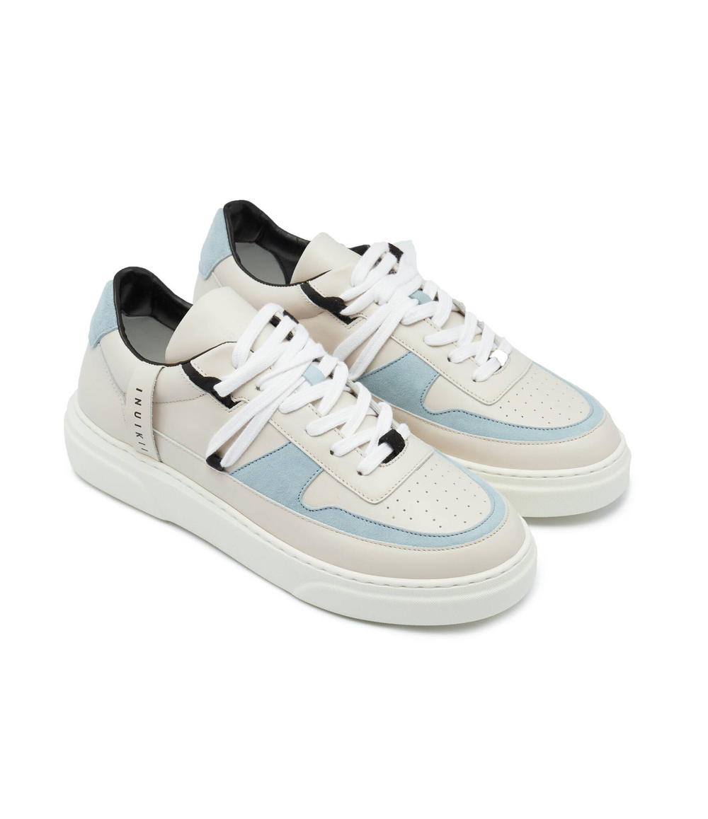 Кожаные кроссовки leo INUIKII - бежевый(50102-844)