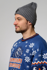 Шапка трикотажная вязаная п/ш, 55-58