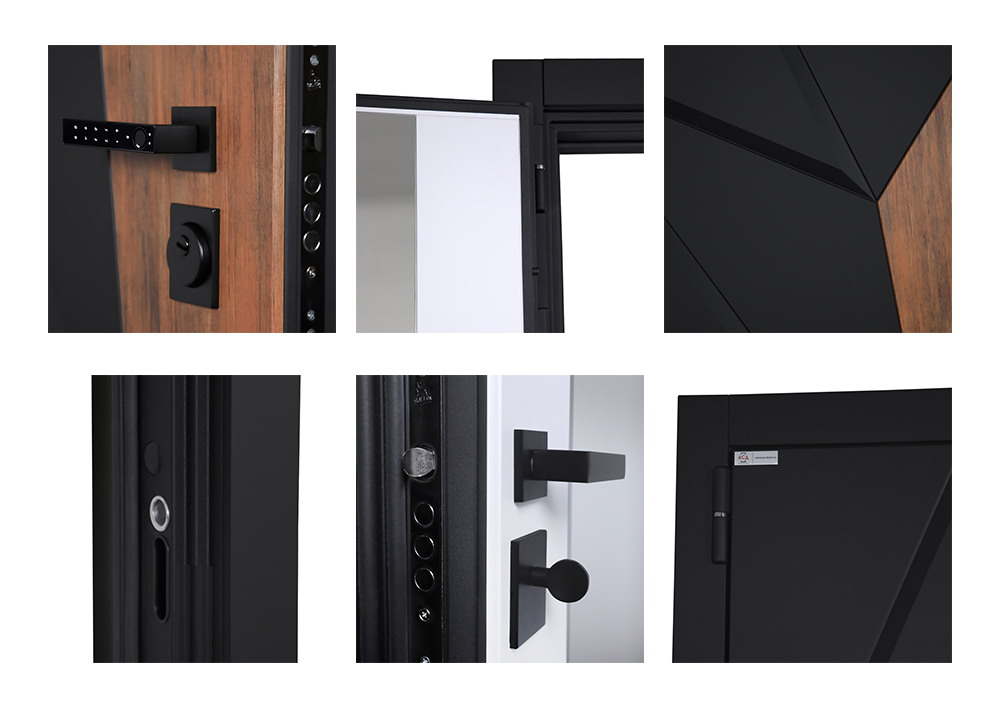 Стальная дверь "Макс 3D" с зеркалом (Smart lock DZ 888). Заказная модель.