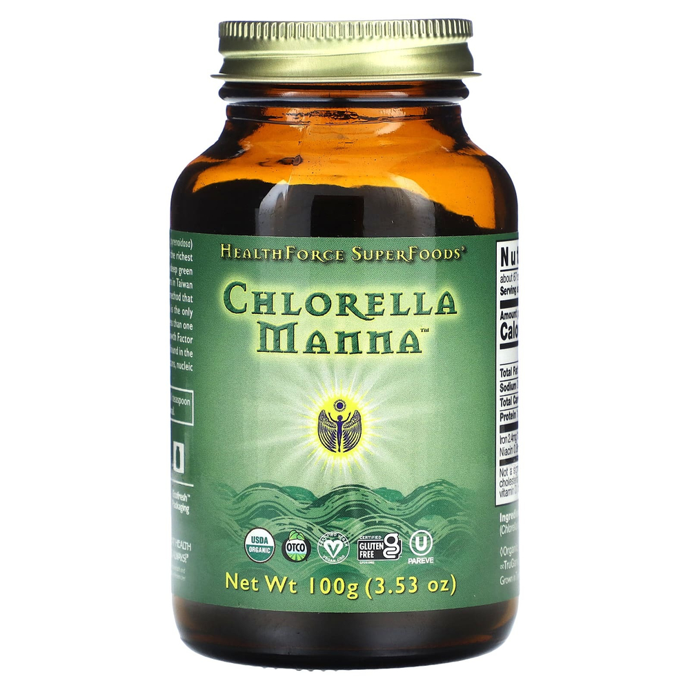 HealthForce Superfoods, Chlorella Manna™, 100 г (3,53 унции)