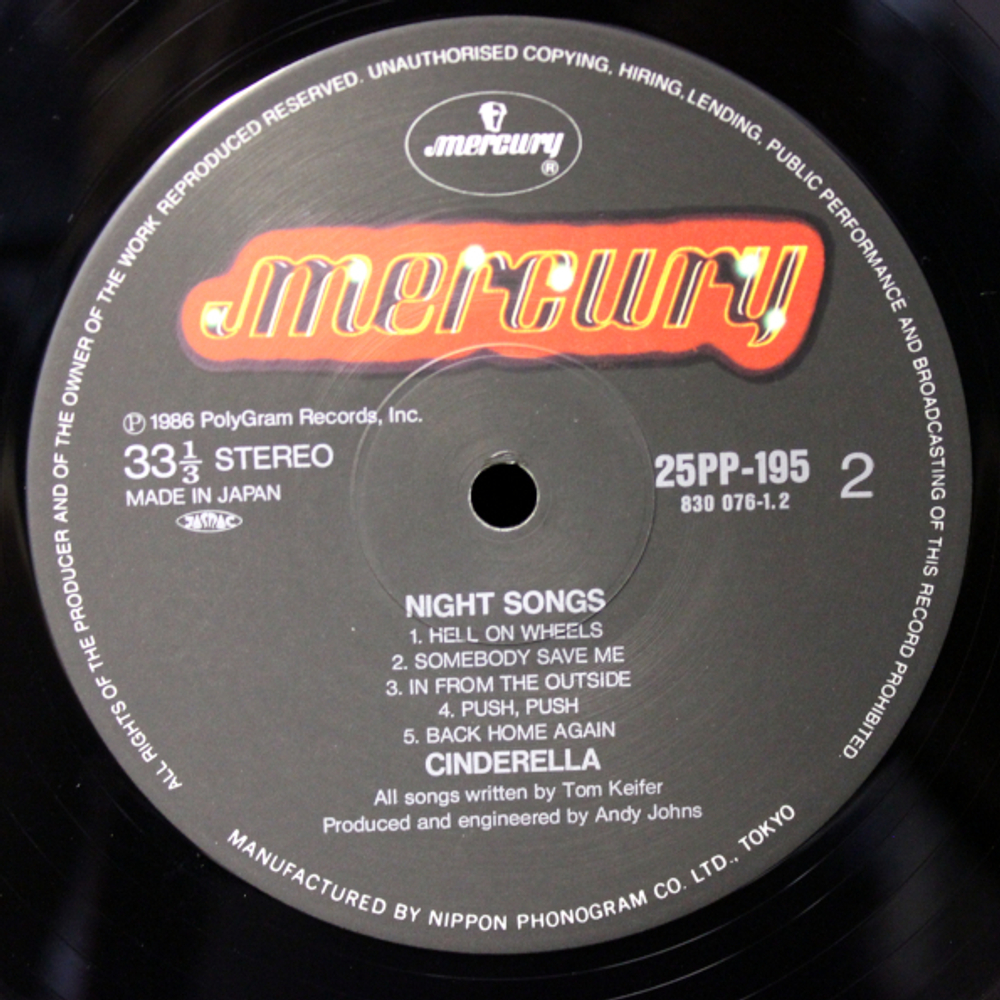 Cinderella / Night Songs (LP)
