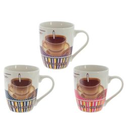 GAEM Кружка (кратность 6 шт), 350 мл, L11 W8 H10,5 см, 3в., (сорт 1,2)