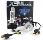 Комплект (H4) светодиодных ламп X3 Led Headlight (H4) 50W 6000Lm (2 шт. / комплект) 0.3 кг 16х15х7