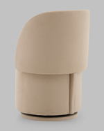 Пуф-трансформер Таунсвилл вращающийся с ящиком велюр бежевый