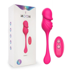 Розовое фигурное виброяйцо с пультом ДУ (Цвет: розовый)