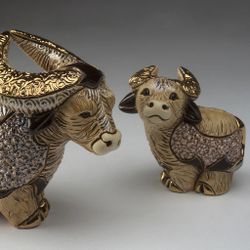 De Rosa Rinconada Статуэтка керамическая Бурый Бык