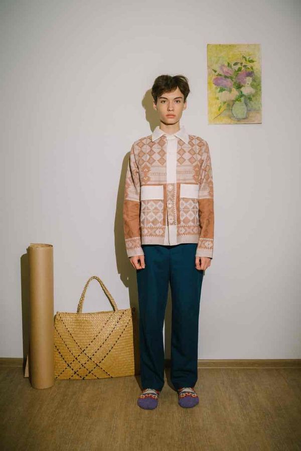 Рубашка Chocolate Rhomb Shirt brown - фото 1