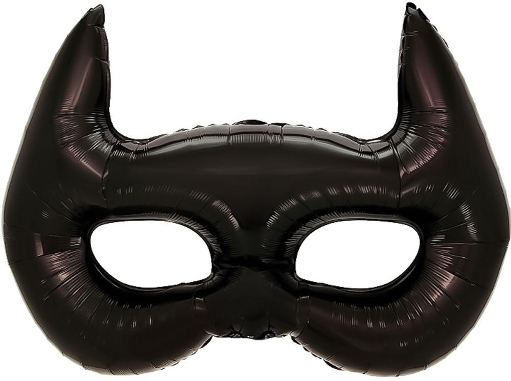 Шар (42''/107 см) Фигура, Маска, Черный, 1 шт. в уп.