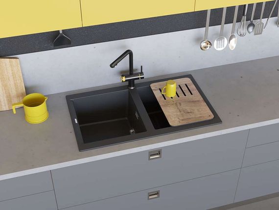 Кухонная мойка OMOIKIRI Banzen 86-2-GR(арт.4993318)