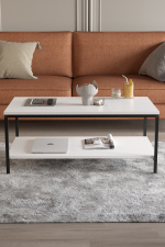 Журнальный столик ATHENA 100х55 - белый