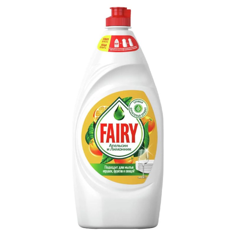 Средство для посуды игрушек фруктов и овощей  FAIRY апельсин и лиммоник  900 мл/бут 12 бут/кор