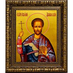 Евгений Дамасский мученик. Икона на холсте.
