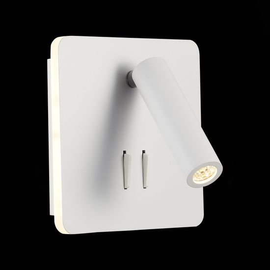 SL1586.531.01 Светильник настенный Белый LED 1*9W 3000K 624Lm Ra&gt;80  IP20 L-xW140xH140 170-240V Настенные светильники