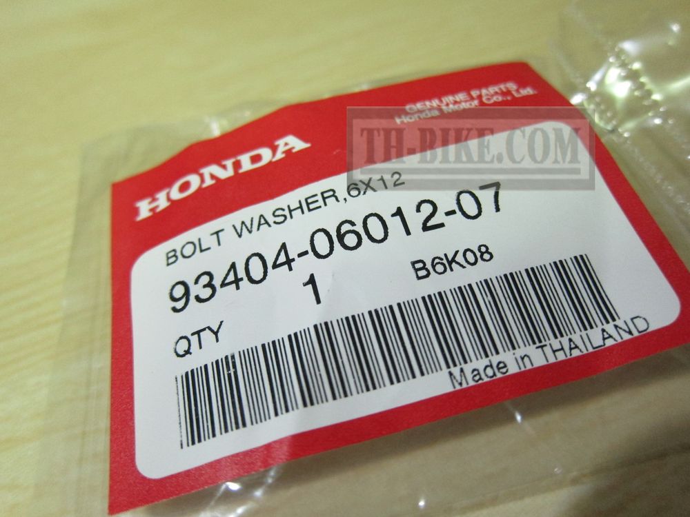 93404-06012-07. BOLT-WASHER, 6X12