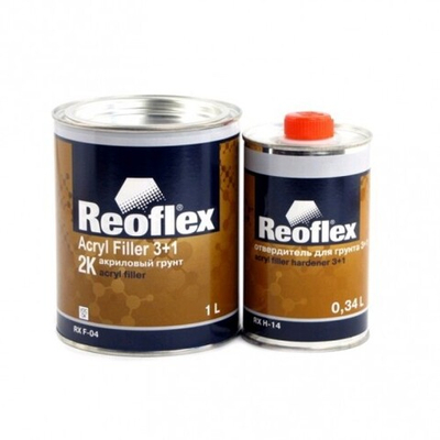 REOFLEX Грунт 3+1 REOFLEX Черный (0,5л+отв.0,34л) (к-т)